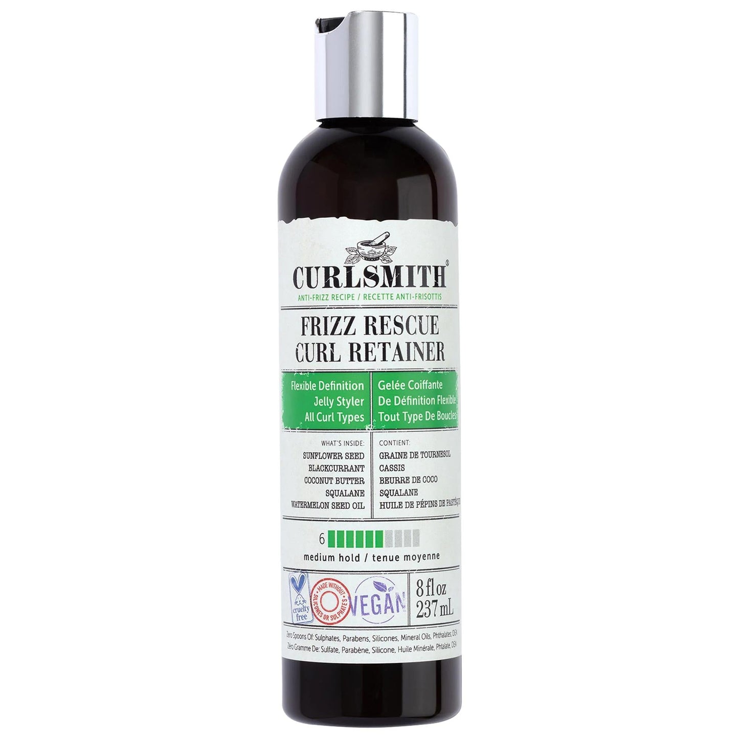 Frizz Rescue: Curl Retainer Hair Styling Jelly - Natural Curl Definition & Frizz Control - Medium Hold, Humidity Resistant, Cruelty-Free