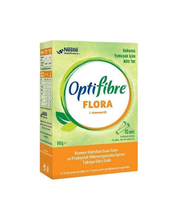 Nestle Optifibre Flora - 5g Fiber Supplement Sachets for Digestive Health Support