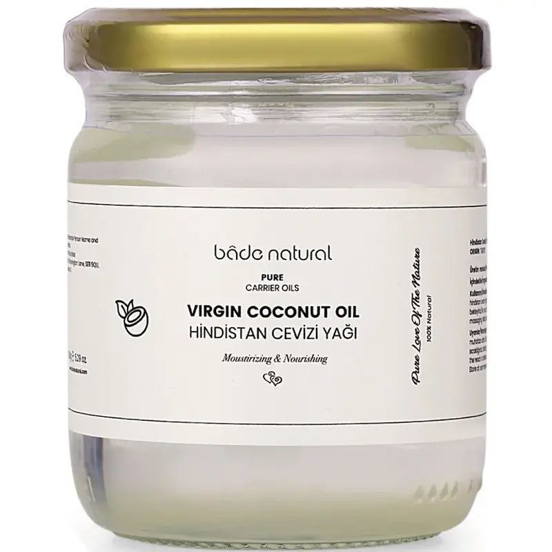 Bade Natural 100% Cold-Pressed Coconut Oil for Hair & Skin 150g