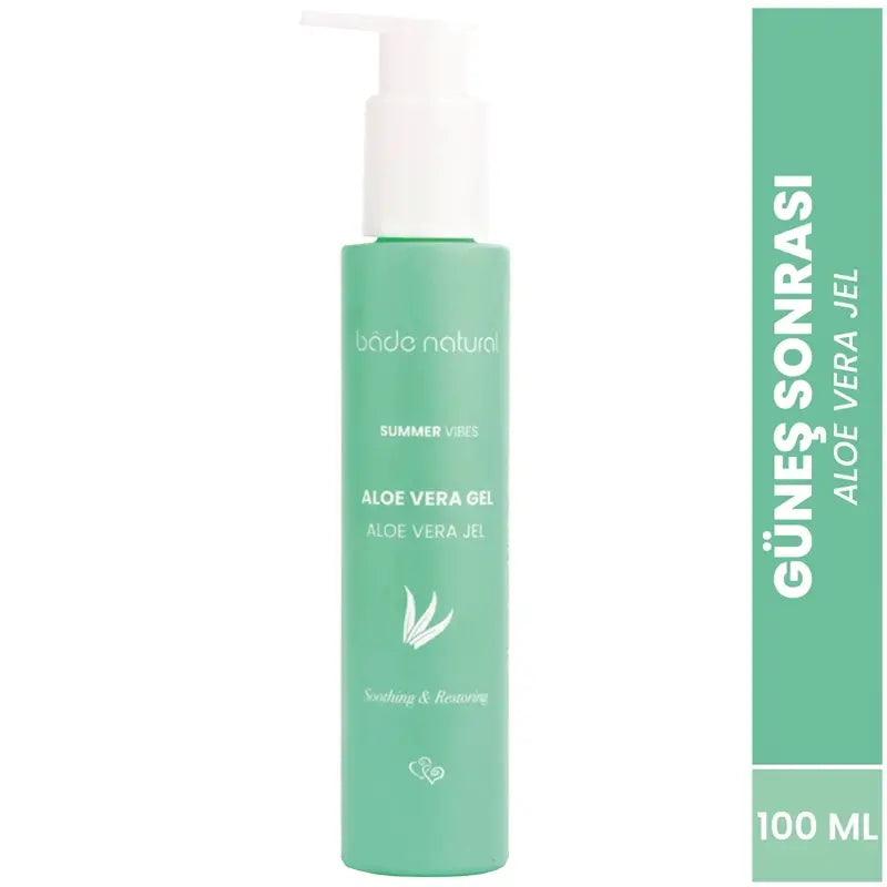 Bade Natural Aloe Vera After Sun Gel for Soothing Moisture 100ml