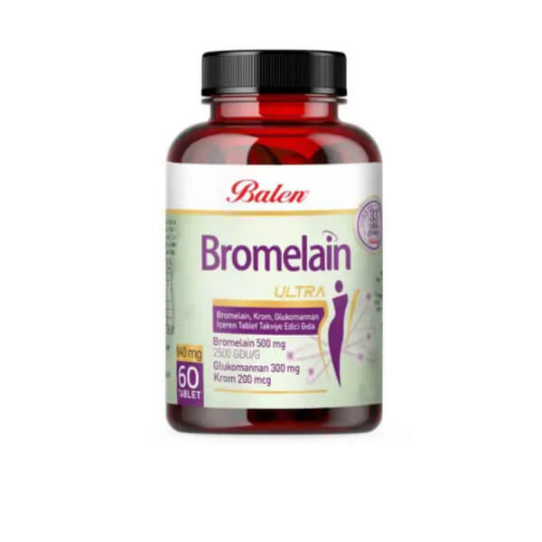 Balen Bromelain 640 mg Dietary Supplement 60 Capsules