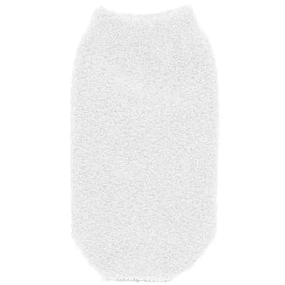 Balmy Polyester Bath Glove for Gentle Exfoliation - White