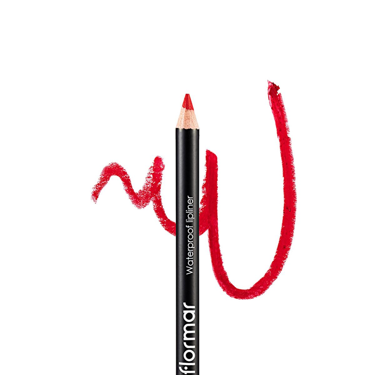 Flormar Waterproof Matte Lip Liner - Passionate Red: Long Lasting, High Pigment, Precise Definition