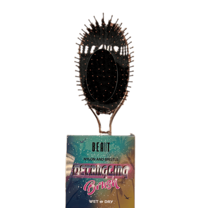 Beaut Nylon and Bristle Detangling Hair Brush - Choose Color