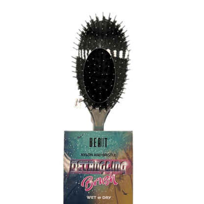 Beaut Nylon and Bristle Detangling Hair Brush - Choose Color