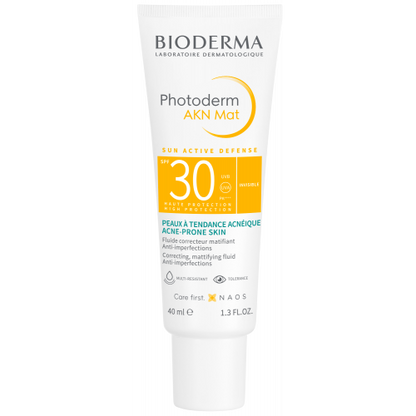 Bioderma Photoderm AKN Mat SPF 30 Mattifying Sunscreen Fluid