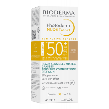 Bioderma Photoderm Nude Mineral SPF 50+ Golden Shade Tinted Sunscreen