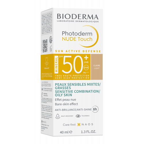 Bioderma Photoderm Nude Touch SPF 50+ Light Tinted Mineral Sunscreen
