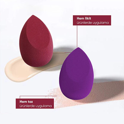 Görkito Makeup Sponge - Burgundy, Beauty Blender for Flawless Makeup Application