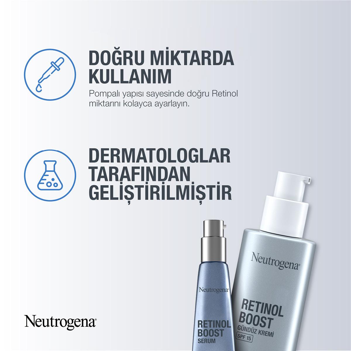 Neutrogena Retinol Boost Anti-Aging Serum: Reduce Wrinkles, Improve Skin Elasticity & Brightness - Fight Dark Spots & Achieve Youthful Skin