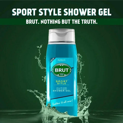Brut Sports Shower Gel Refreshing Body Wash 500ml