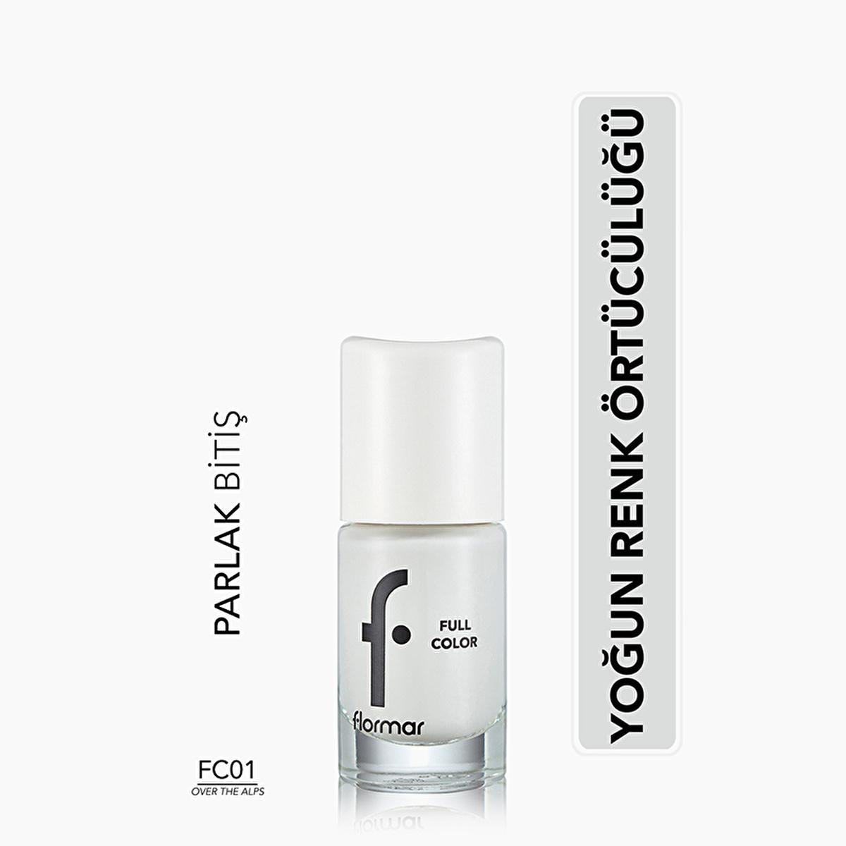 Flormar Full Color Extra Pigmented Nail Polish - High Pigmentation Nail Polish for Vibrant Color