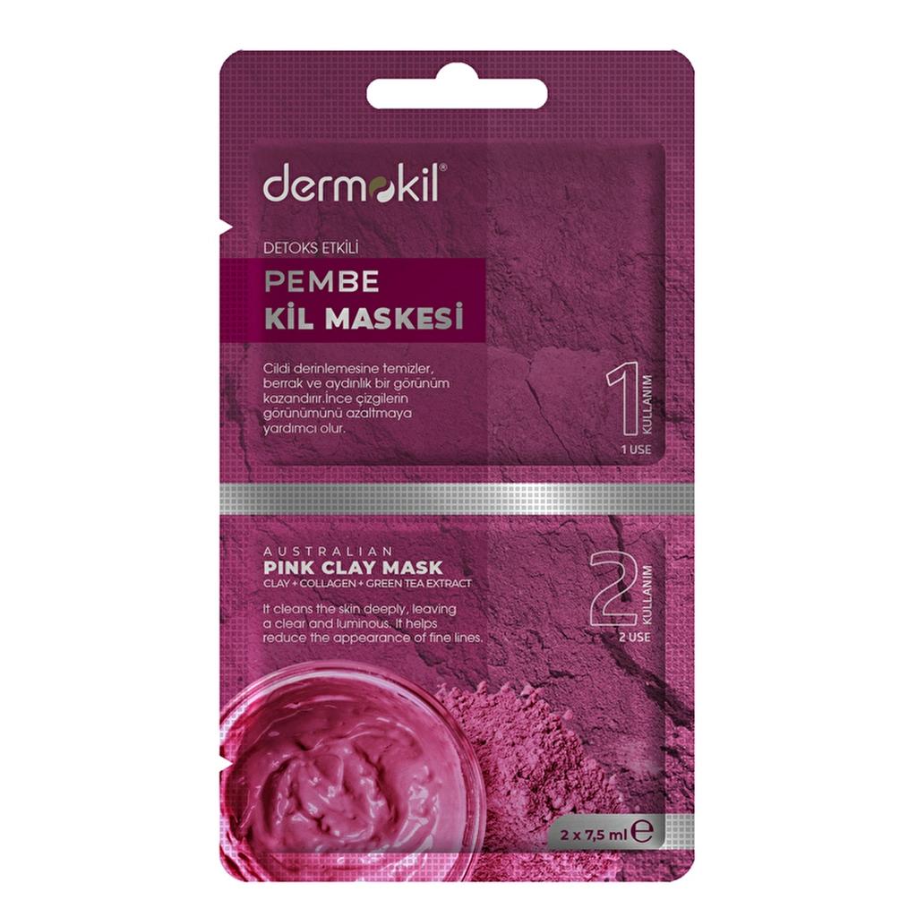 Dermokil Pink Clay Mask for Radiant Skin 15ml