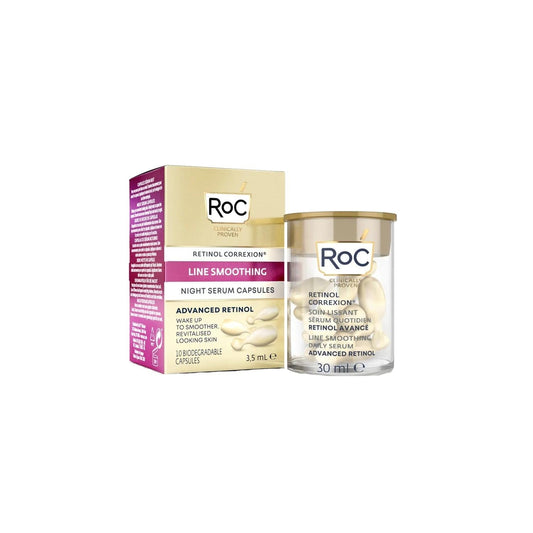 RoC Retinol Anti-Wrinkle Capsule Serum - Reduce Fine Lines & Wrinkles, 10 Capsules