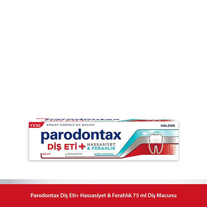 Parodontax Sensitive Teeth and Gum Health Toothpaste with Fluoride - Natural Mint Flavor, 2.54 fl oz