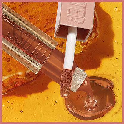 Maybelline Lifter Gloss: Honey'd Nude Lip Gloss with Hyaluronic Acid for Hydrated, Fuller-Looking Lips - High Shine, Moisturizing Formula