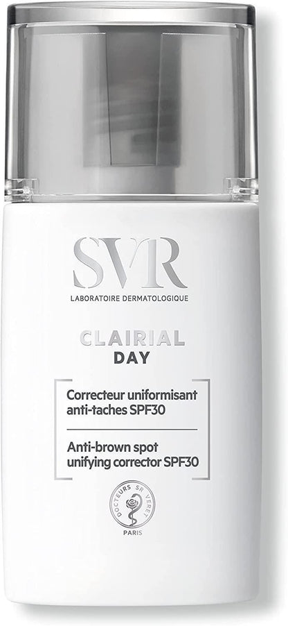 SVR Clairial Day Correcteur Uniformisant Anti-Taches SPF30 Anti-Spot Day Cream - Hypoallergenic Skincare for Uneven Skin Tone