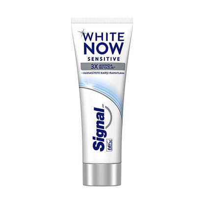 Signal White Now Sensitive Toothpaste for Sensitive Teeth - Instant Whitening & Sensitivity Relief - 2.54 fl oz