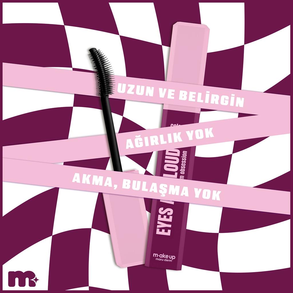 Maruderm Eyes Are Loud Colored Mascara in Plum Obsession