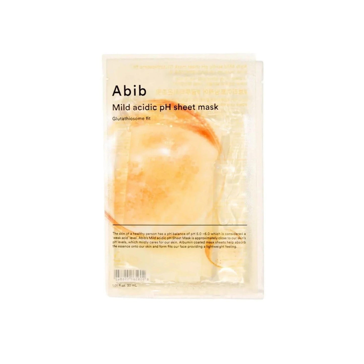 Abib Mild Acidic pH Sheet Mask Glutathiosome Fit 30 ml