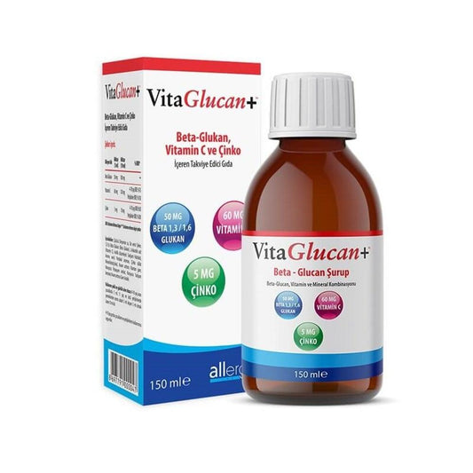 VitaGlucan Beta Glucan Syrup 150ml - Immune System Support Supplement for Children and Adults