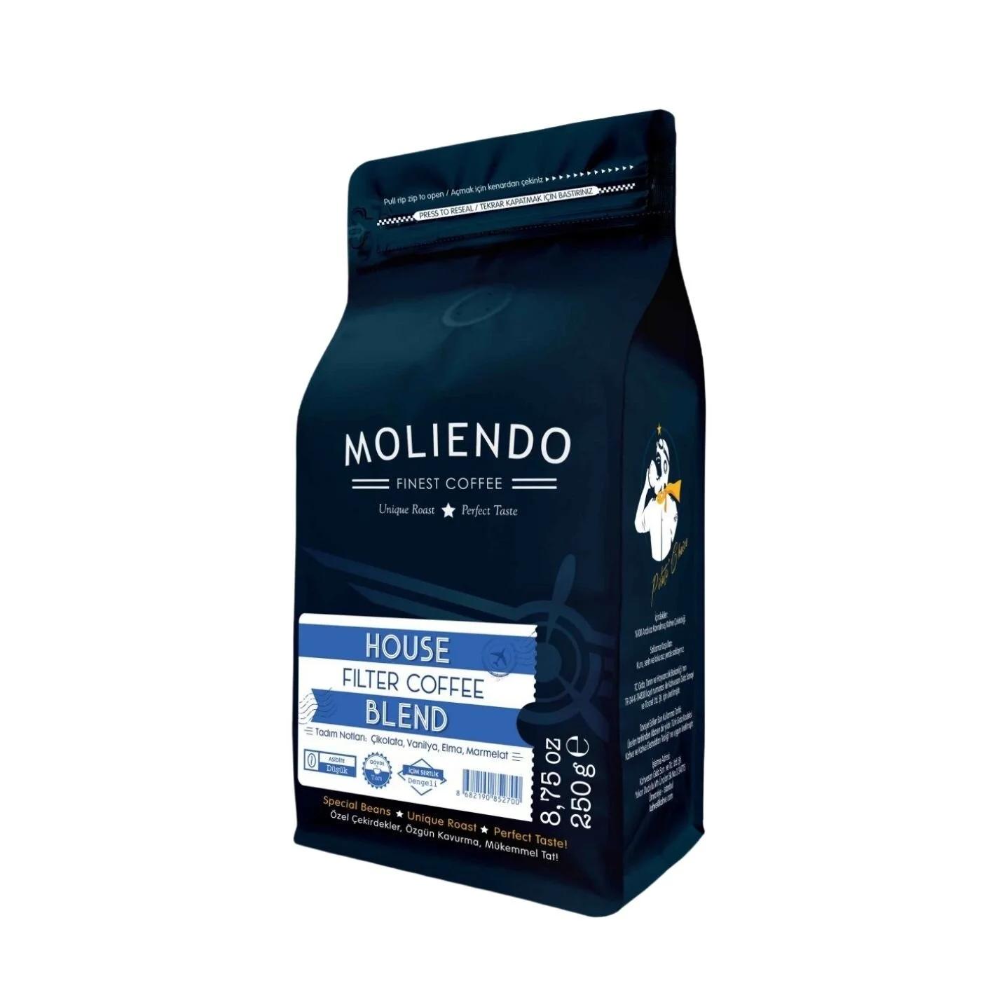 Moliendo House Blend Ground Filter Coffee 250g