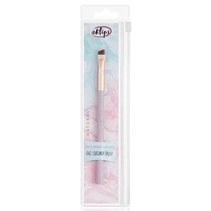 Eklips Angled Eyebrow & Eyeliner Brush: Achieve Precise Definition, Natural Full Brows, Effortless Eyeliner Application