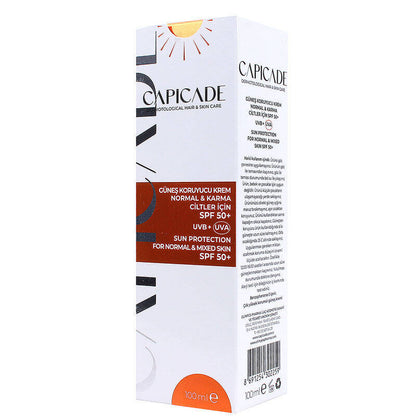 Capicade SPF 50+ Sunscreen for Normal & Combination Skin 100 ml