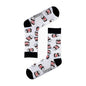 Carnaval Nutella White Cotton Socks for Comfort - Novelty Socks for Men and Women