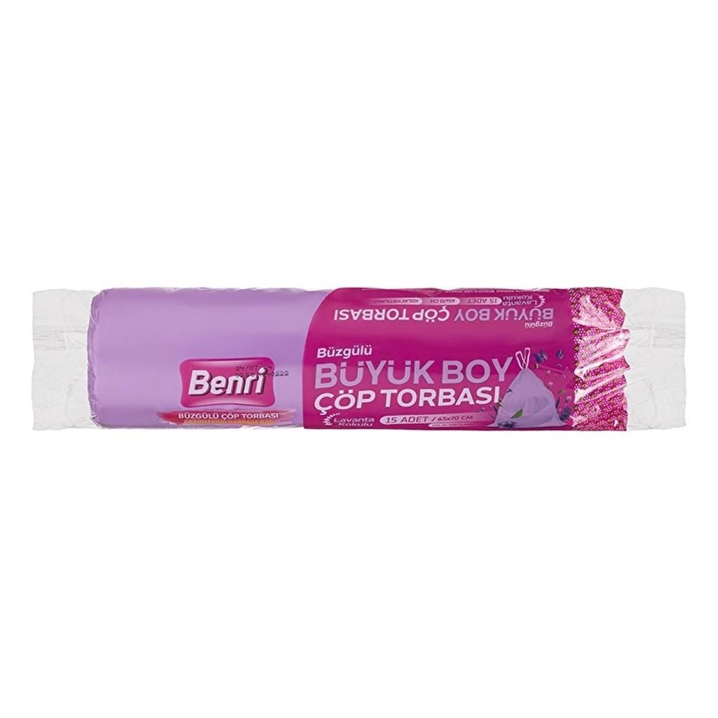 Benri Lavender Scented Drawstring Trash Bags 15-Pack