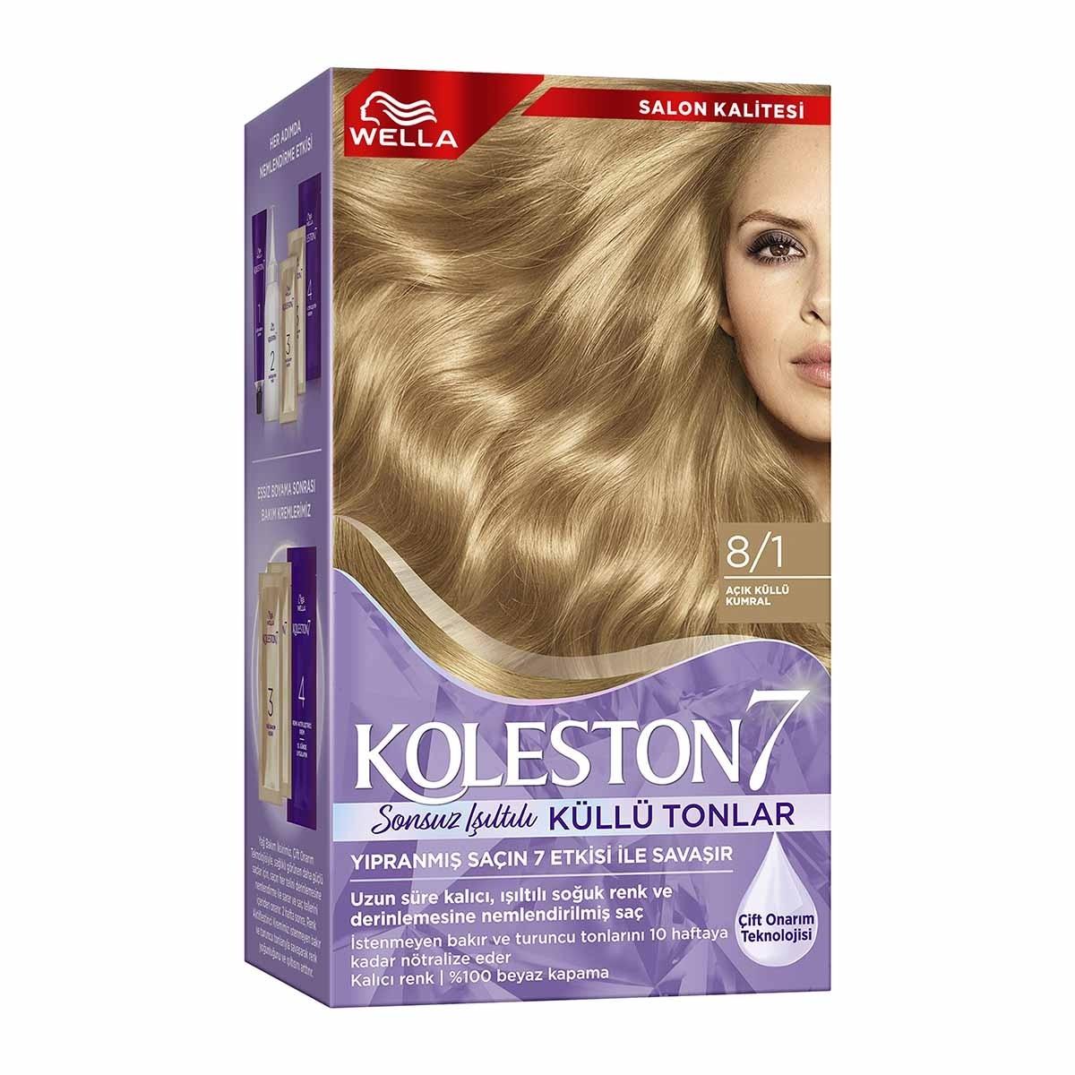 Wella Koleston Supreme Ash Blonde Hair Dye: Permanent Color, 100% Gray Coverage, Plus Revitalizing Oil Treatments