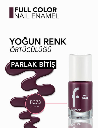 Flormar Full Color High-Pigment Glossy Nail Enamel 8ml