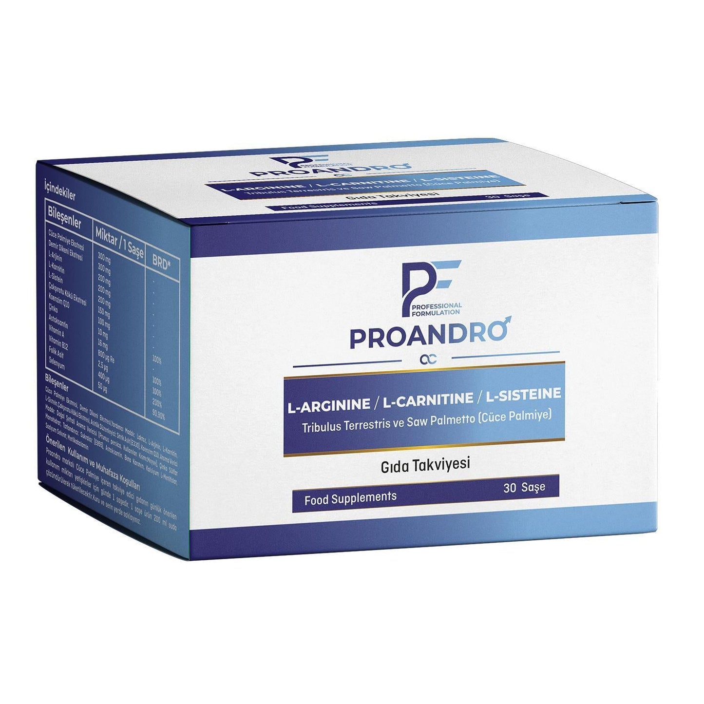 PF ProAndro 30 Vegan Dietary Supplement for Men's Health Support