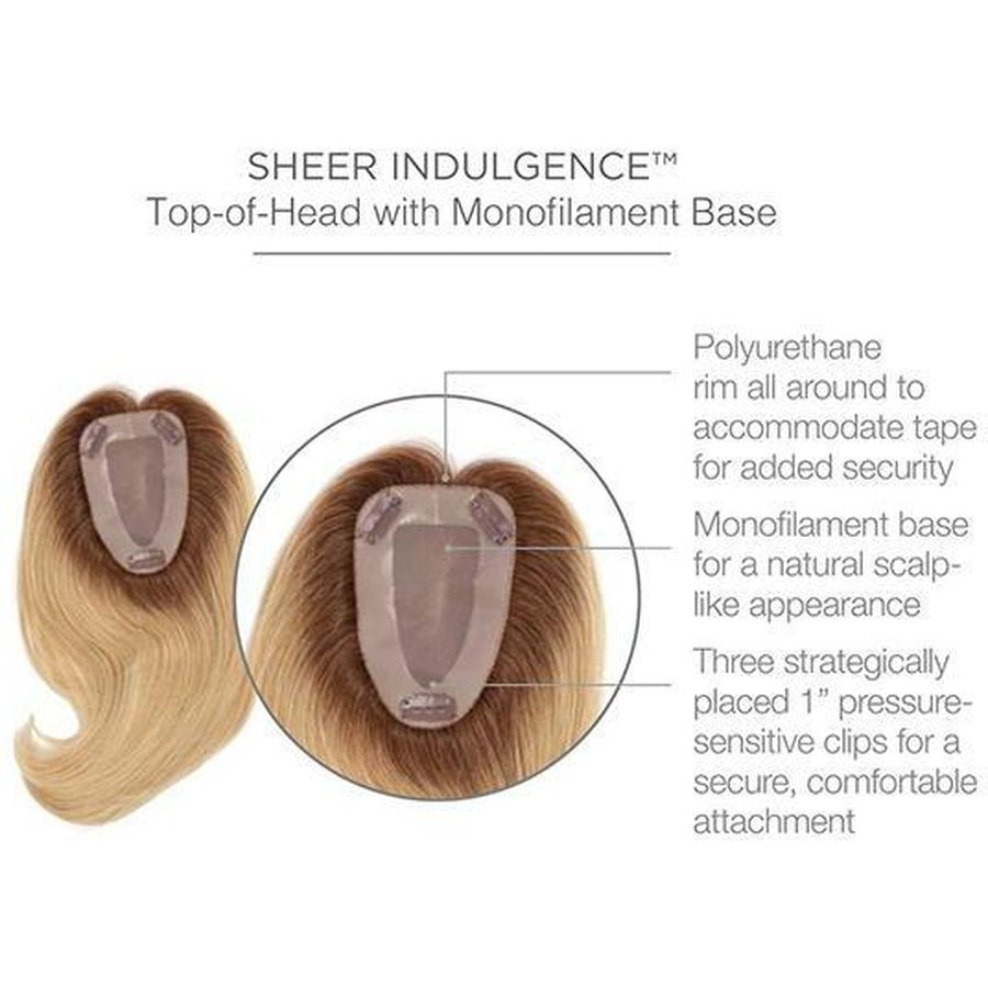 Raquel Welch Charmed Life 12" Top Piece Topper 100% Human Hair - Choose Color