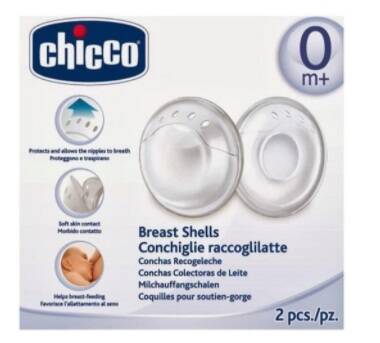 Chicco Breast Shells Protective Nipple Shields 2-Pack