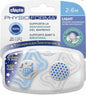 Chicco Physio Light Glow in the Dark Pacifiers 2-Pack 2-6M