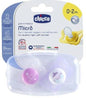 Chicco Physio Silicone Pacifier for Girls 0-2M 2-Pack
