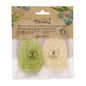 For Your Beauty Facial Exfoliating Sponges - Gentle, Natural Skincare for Sensitive Skin - 2 Piece Set