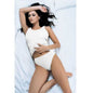 Cift Kaplan 220 Satin Ribbed Women Camisole in White