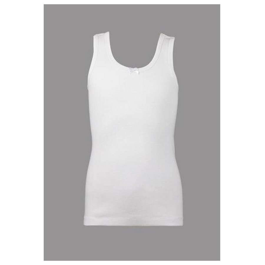 Cift Kaplan Girls Ribbed Cotton Undershirt in White