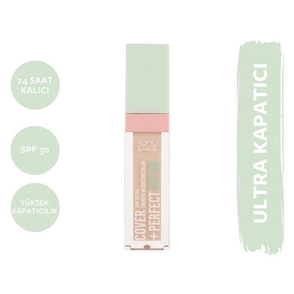 Show by Pastel Cover+Perfect Concealer SPF30 - High Coverage, Moisturizing, Long Lasting - Blemish & Dark Circle Concealer - 301 Fair