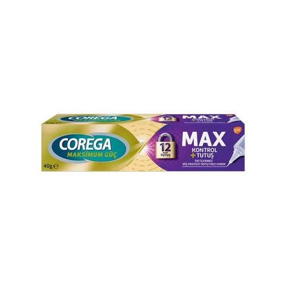 Corega Max Control Denture Adhesive Cream 40g - Strong Hold | Dental Care