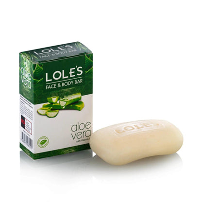 Loles Aloe Vera Herbal Bar Soap for Hydrated Skin 100g