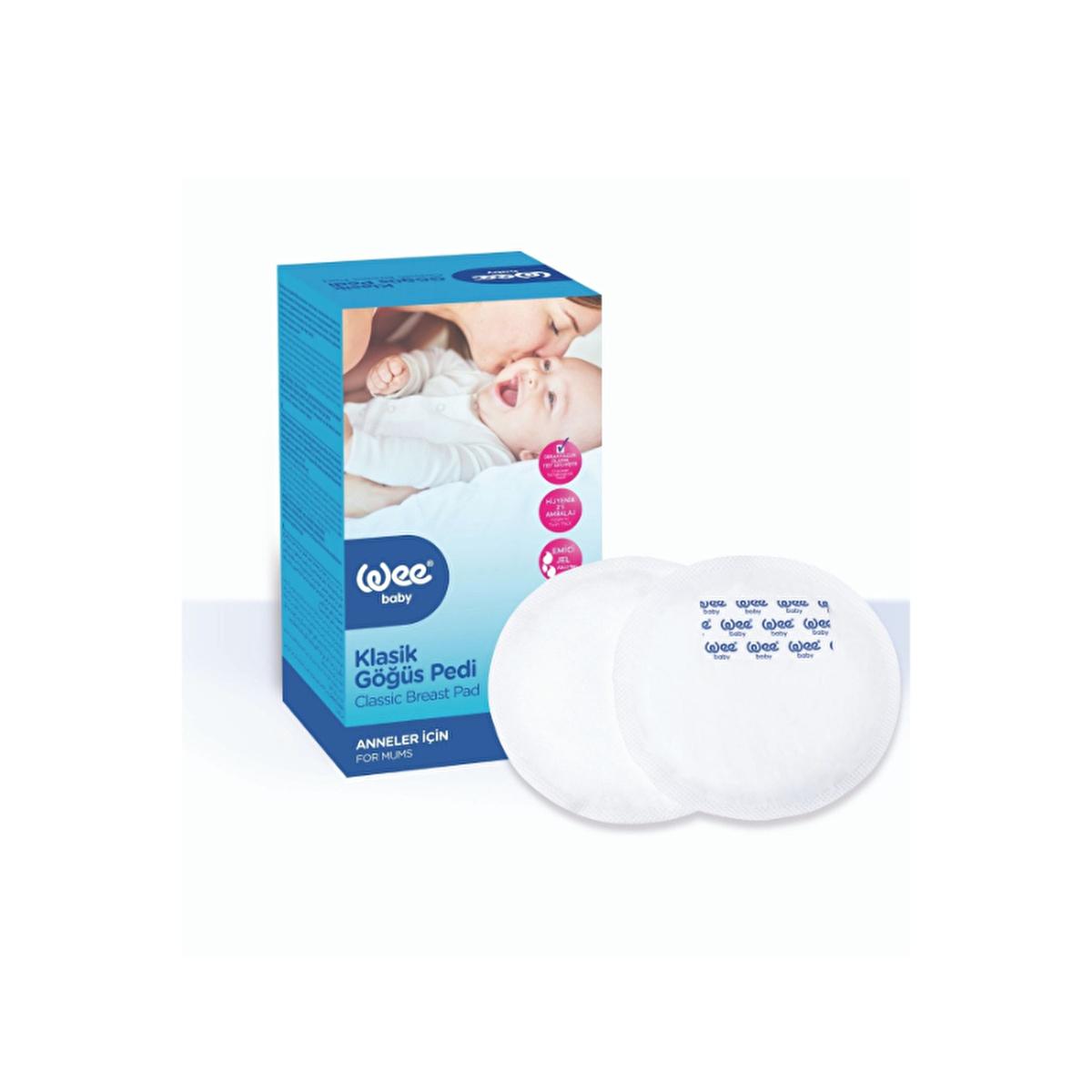 Wee Baby Nursing Pads 40 Count - Absorbent & Hygienic Breastfeeding Pads for Postpartum Care, Prevents Irritation & Supports Long-Term Nursing