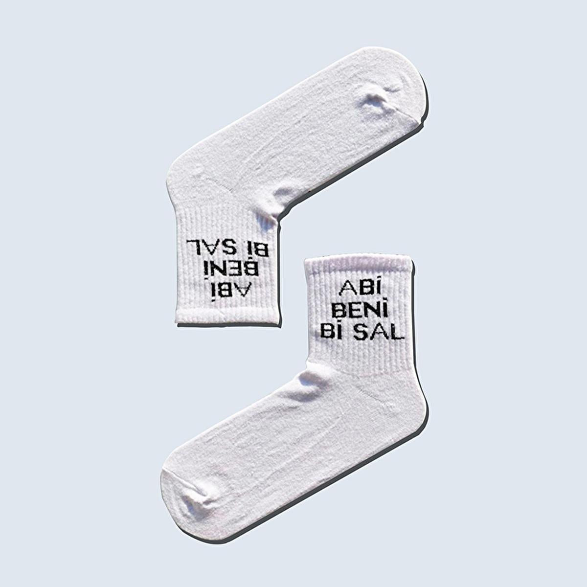 Carnaval Socks 7-Pair Slogan Design Socks Set - Comfortable Casual Socks for Fashion-Conscious Individuals
