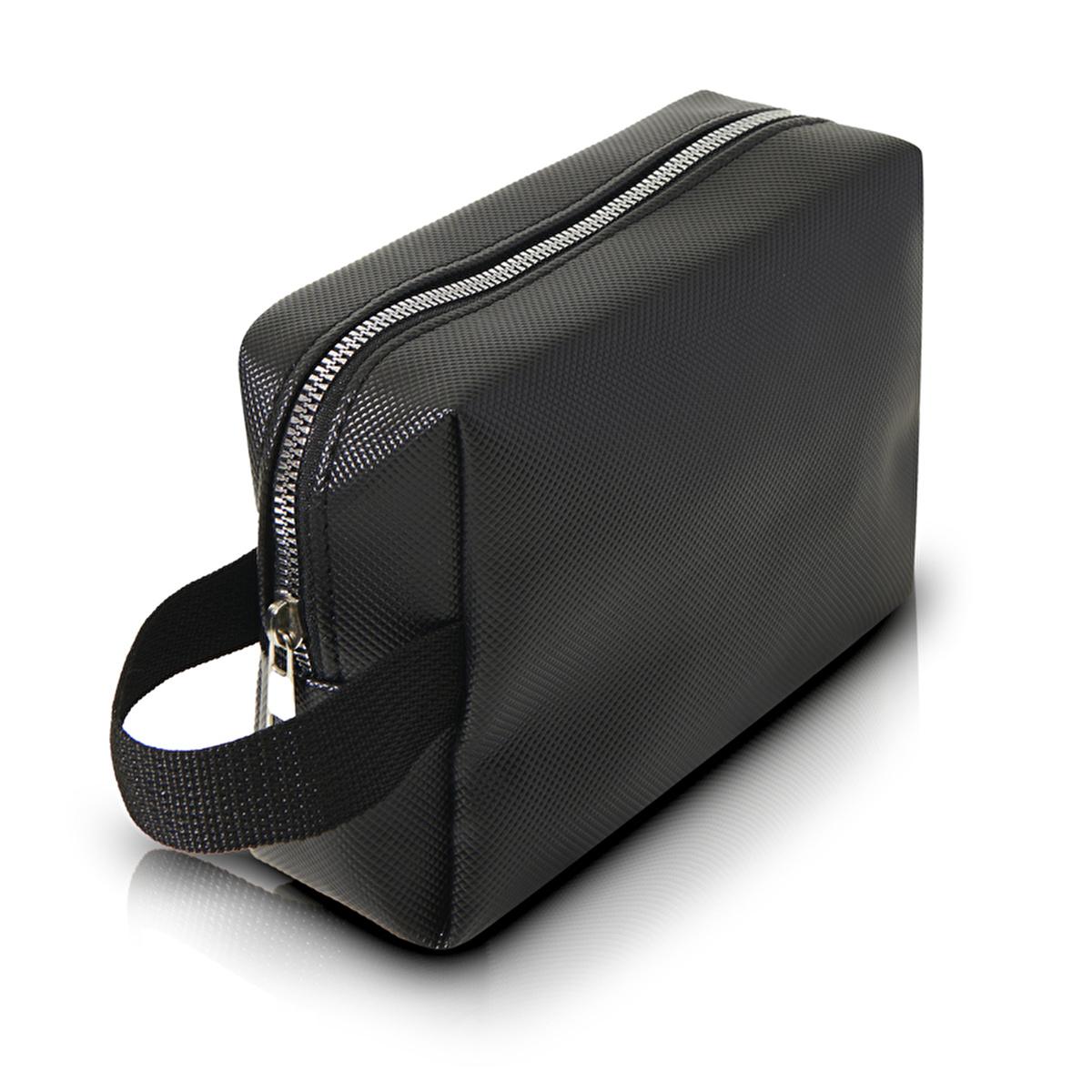 Eklips Men's Grooming Kit Toiletry Bag - Durable Synthetic Leather Travel Storage for Personal Care Essentials