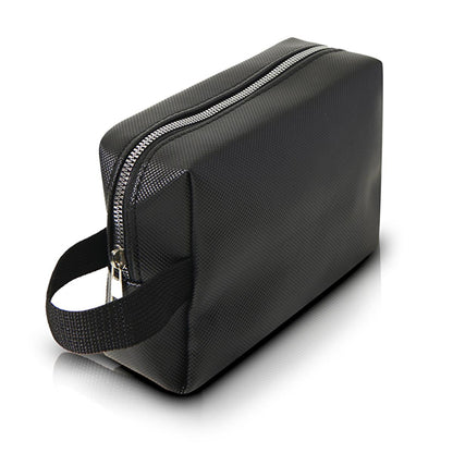 Eklips Men's Grooming Kit Toiletry Bag - Durable Synthetic Leather Travel Storage for Personal Care Essentials