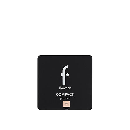 Flormar Compact Powder 092 Medium Soft Peach - Matte Finish, High Coverage Makeup for Natural Look
