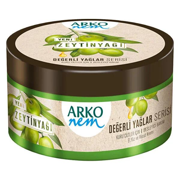 Arko Moisturizing Cream with Olive Oil & Vitamin K - Nourishing Dry Skin, 8.45 fl oz