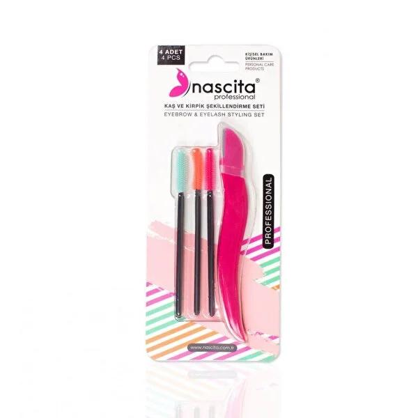 Nascita Eyebrow and Eyelash Shaping Set - Precision Tools for Grooming and Makeup | Mascara Brushes & Eyebrow Razor